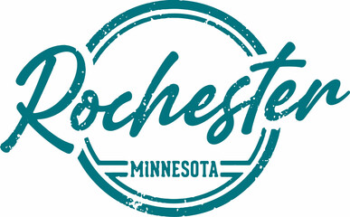 Rochester Minnesota USA City Stamp