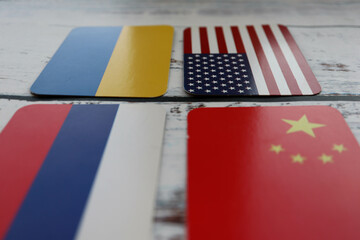 russian, ukrainian, chinese and usa flags crisis risk sanctions war conflict russia ukraine wallpaper