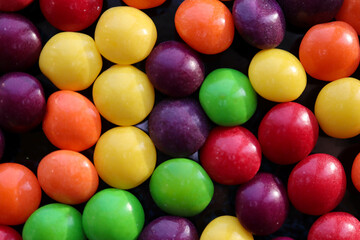 colorful round candy close up background wallpaper