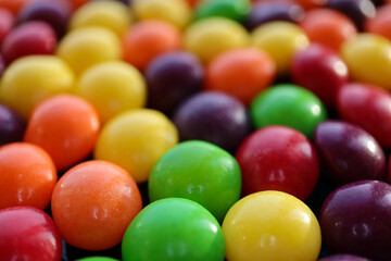 colorful round candy close up background wallpaper