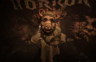 pig, piglet for halloween