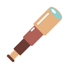 retro telescope icon