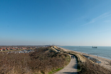 Dünenlandschaft bei Zoutelande an der niederländischen Küste