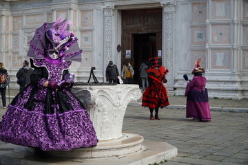 Fototapeta na wymiar Carneval in Venedig