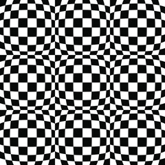 White and black checkerboard pattern background. Vector illustration.