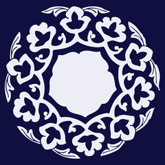 Uzbek national cotton ornament, ethnic stock vector