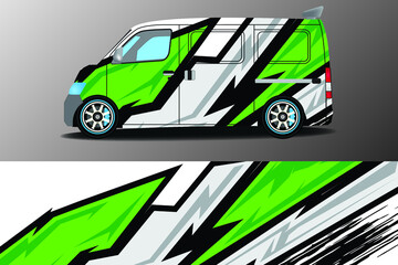 Premium Vector car racing sticker design