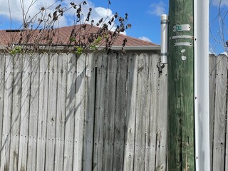 old wooden fence
