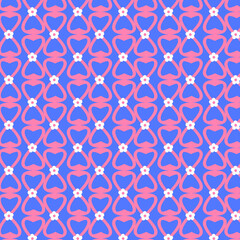 red pattern on a blue background.infinite fill