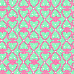 red pattern on green background.infinite fill