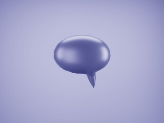 Purple Speech Balloon template