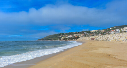 Fototapeta na wymiar Strand von Figueira da Foz, Portugal