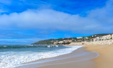 Fototapeta na wymiar Strand von Figueira da Foz, Portugal