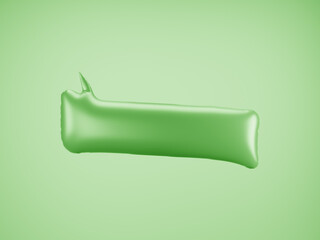 Green Speech Balloon 3D 