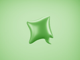 Green Speech Balloon 3D  © GAS