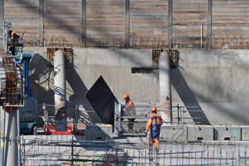 chantier de construction d'un bâtiment