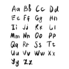 hand drawn alphabet