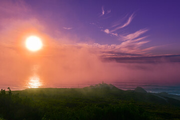 Sonnenuntergang am Cabo Mondego-Figueira da Foz, Portugal