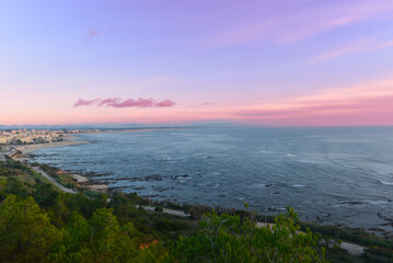 Fototapeta premium Sonnenuntergang am Cabo Mondego-Figueira da Foz, Portugal