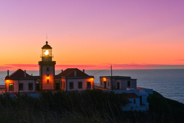 Sonnenuntergang am Cabo Mondego-Figueira da Foz, Portugal