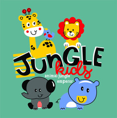 Jungle Kids Baby Vector Design