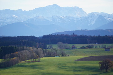 Fototapeta premium Alpenpanorama mit Zugspitze