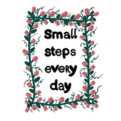 Text message berries flowers frame for stickers and cards and magazines and posters and newspapers and slogan