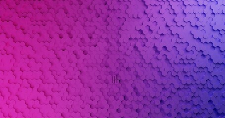 Abstract gradient hexagon background; pastel color honeycomb pattern composition 3d rendering, 3d...