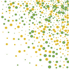 Yellow Fruit Background White Vector. Lime Effect Illustration. Bright Nature Lemon. Juicy Tiled Decoration.