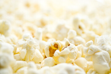 popcorn texture at close up