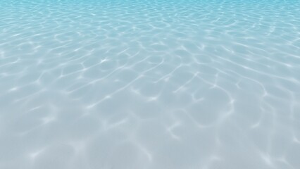 Blue sea water background 3d render