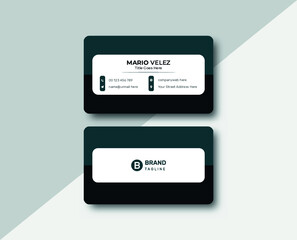 professional modern minimal business card design template