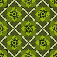 Simple floral seamless pattern with flowers for fabrics and cards and linens and kids and wrapping paper