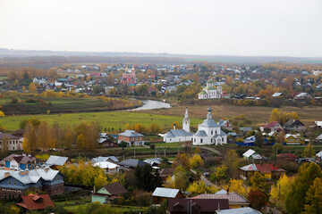 Suzdal - the river Kamenka and numerous Orthodox churches