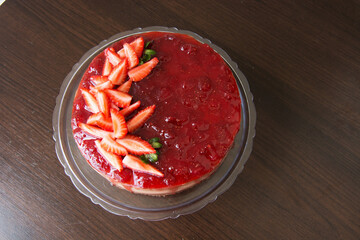 Cheesecake morangos e chocolate