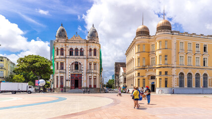 Partial view of Barão do Rio Branco square