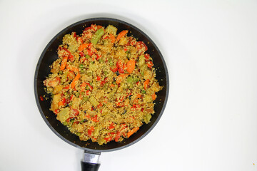 couscous salad with vegetable