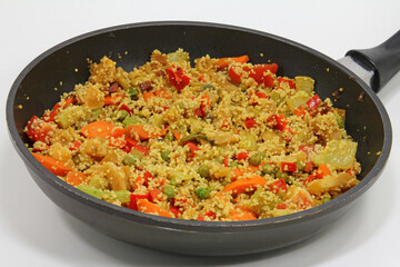 couscous salad with vegetable