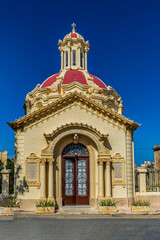 Obraz premium The chapel Our Lady of Lourdes at Floriana, Malta.