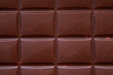 close up of milk chocolate bar