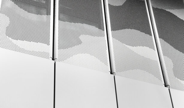 Abstract architectural detail in black and white