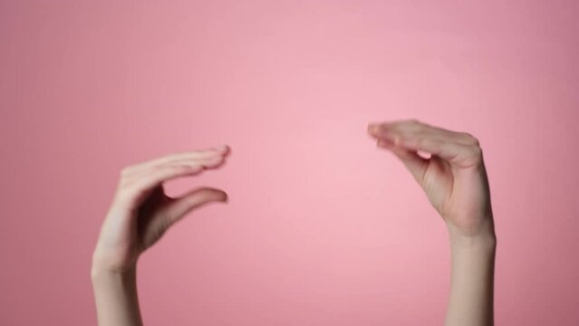 Woman gesturing blah, blah, blah