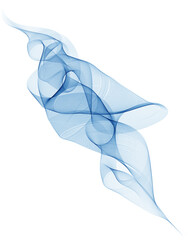 Abstract vector background, transparent waved lines for brochure, flyer design. Blue smoke wave.