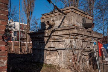 Old abandoned Victorian power plant in the center of Poland 