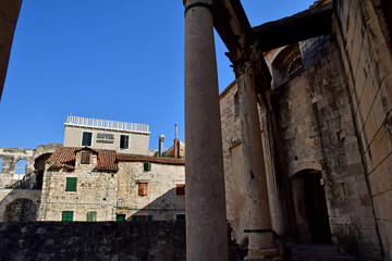 Split, Croatia - september 5 2021 : picturesque city in summer