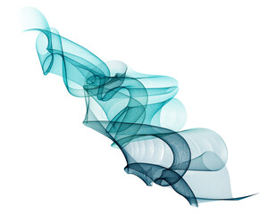 Abstract vector background, transparent waved lines for brochure, flyer design. Blue smoke wave.