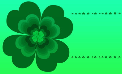 Green Happy Saint Patrick's Day background