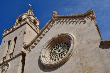 Korcula, Croatia- september 3 2021 : picturesque city in summer