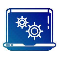 laptop and gear setting