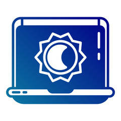 laptop and dark mode